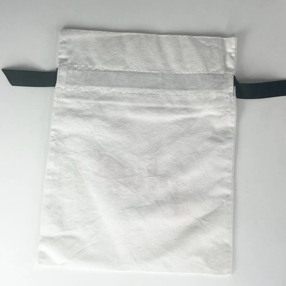 Sephora Play! Drawstring Cloth MakeUp Delicates Travel Bag White Red Black New
